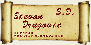 Stevan Drugović vizit kartica